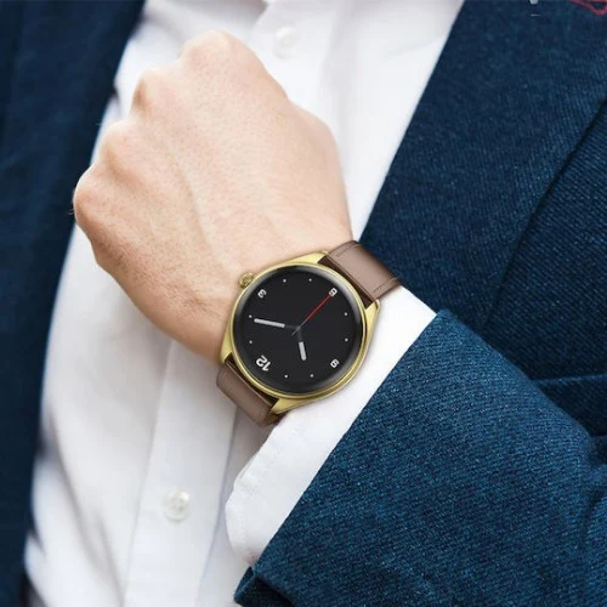 Smartwatch IP67 AMOLED Οθόνη 1.43″ 200mAh με Δυνατότητα Κλήσεων Hoco Y22 Χρυσό