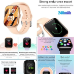 Smartwatch TKY-KT73S με Παλμογράφο σε Ροζ