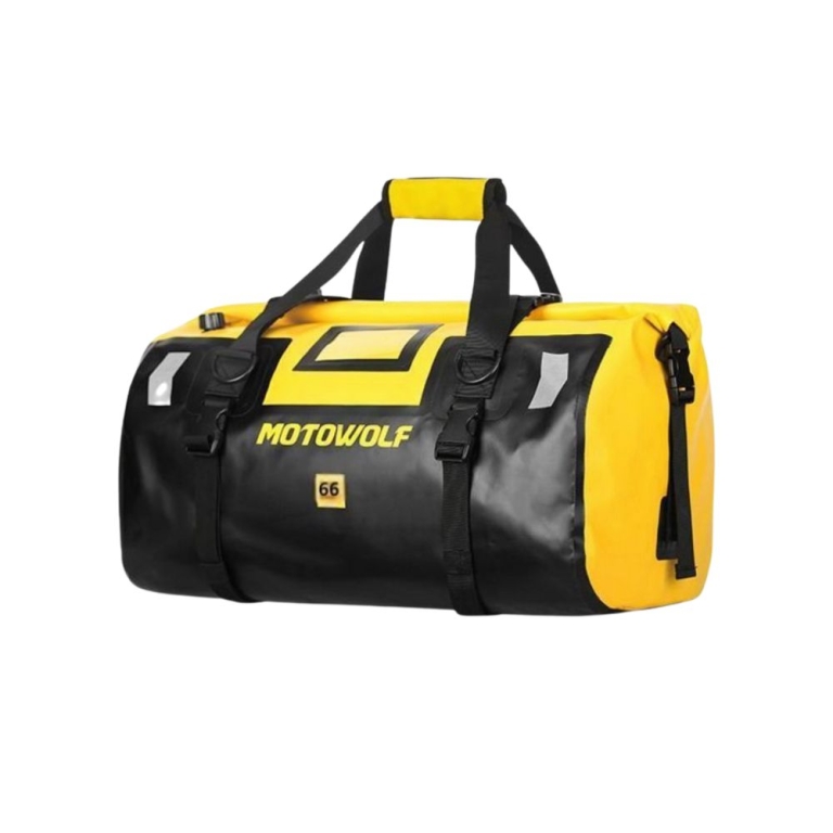 Στεγανός Σάκος 66L Ουράς Μοτοσυκλέτας Motowolf MDL0717 – Μαύρο/Κίτρινο