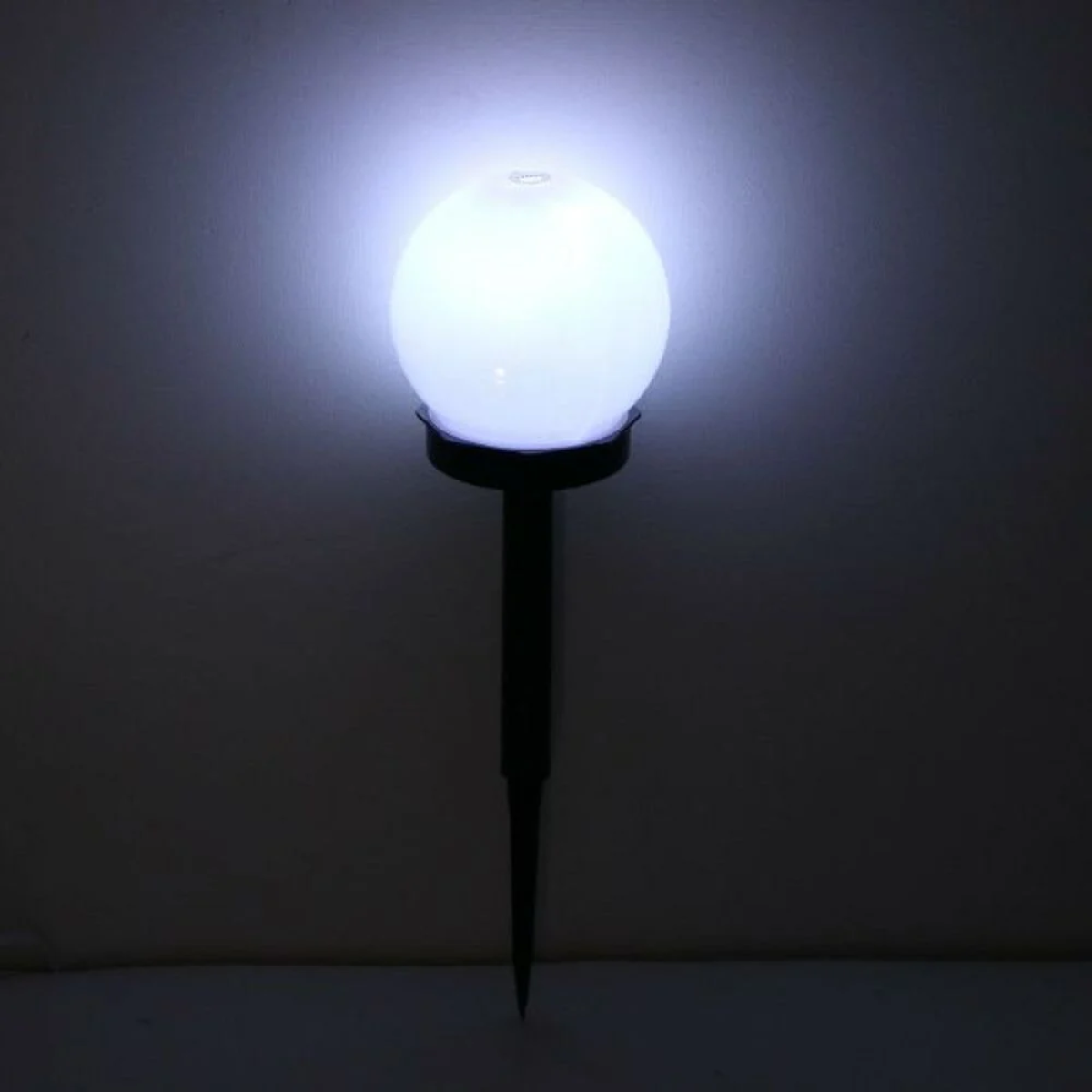 Στρογγυλό ηλιακό φωτιστικό κήπου LED 14 x 37cm
