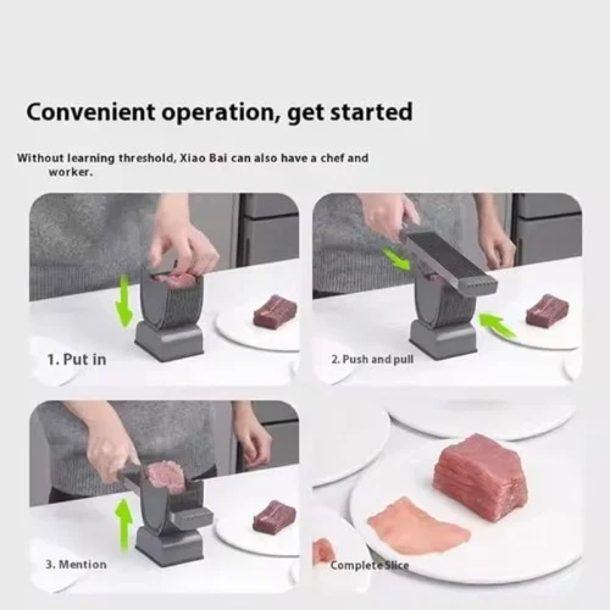Συσκευή Κοπής Κρέατος Fresh Meat Slicer Μαύρο