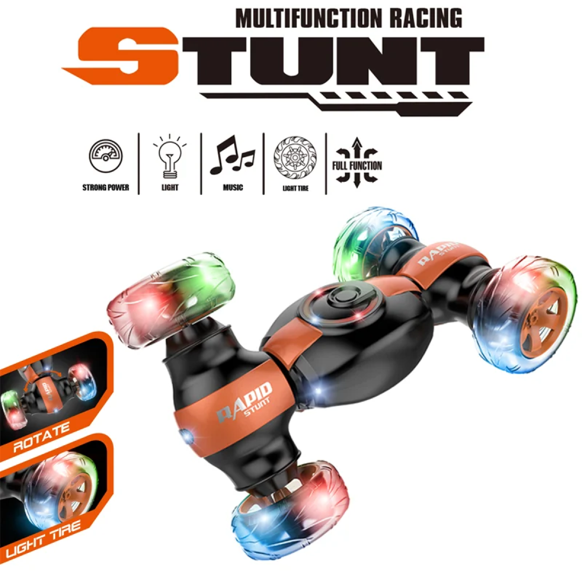 Τηλεκατευθυνόμενο Stunt RC Car με Τηλεχειριστήριο Χειρός & Καρπού LH-C069-3