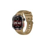 TKY-M5 Bluetooth Smartwatch Αδιάβροχο με Έγχρωμη Οθόνη Αφής, Παλμογράφο, Οξύμετρο, Πυξίδα & Παρακολούθηση Ύπνου Μπεζ