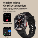TKY-M5 Bluetooth Smartwatch Αδιάβροχο με Έγχρωμη Οθόνη Αφής, Παλμογράφο, Οξύμετρο, Πυξίδα & Παρακολούθηση Ύπνου Μαύρο