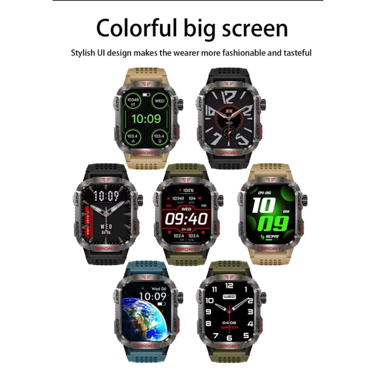 TKY-M5 Bluetooth Smartwatch Αδιάβροχο με Έγχρωμη Οθόνη Αφής, Παλμογράφο, Οξύμετρο, Πυξίδα & Παρακολούθηση Ύπνου Μαύρο