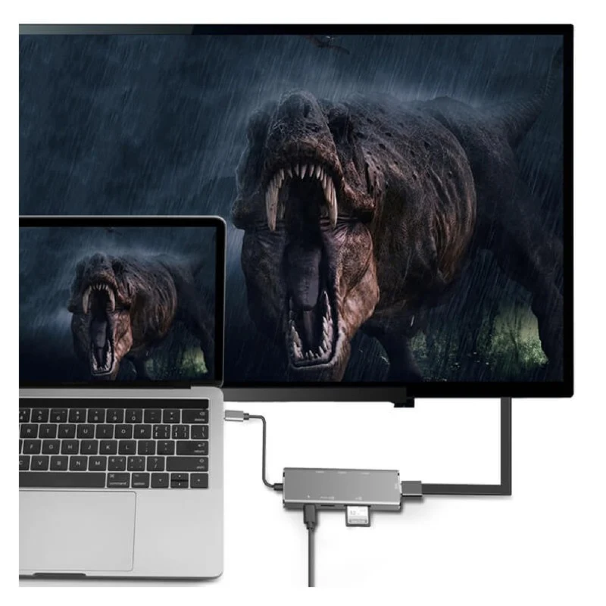 USB-C Docking Station με HDMI 4K Γκρι