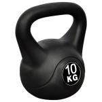 Βαράκι γυμναστικής kettlebell από PVC 10kg μαύρο