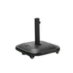 Βάση Ομπρέλας 50X50cm με Μεταλλικές Ρόδες 25KG Μαύρη
