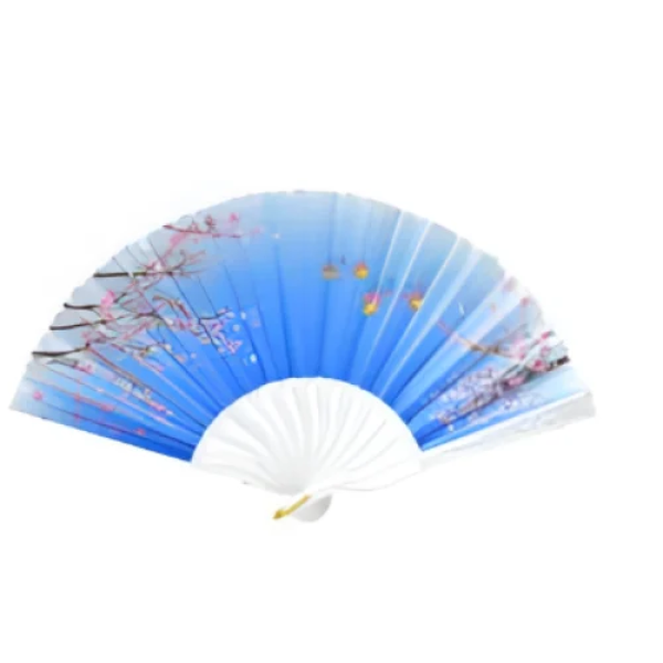 Βεντάλια Χειρός 45x24cm 86186 Μπλε