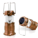 X-Balog LED Φωτιστικό - Φανάρι Ηλιακό Επαναφορτιζόμενο USB BL-5800 Χρυσό