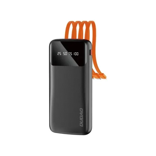 Dudao Power Bank 10000mAh με Ενσωματωμένα Καλώδια USB-A