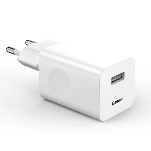 Baseus Φορτιστής Χωρίς Καλώδιο QC 3.0 1x USB 3A Λευκός CCALL-BX02