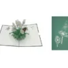 ORIGAMI Ευχετήρια Κάρτα 3D Πεταλούδα σε Λουλούδια ORSU3610