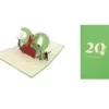 ORIGAMI Ευχετήρια Κάρτα 3D Γενεθλίων 20 Χρονών ORSU4194