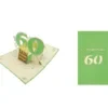 ORIGAMI Ευχετήρια Κάρτα 3D Γενεθλίων 60 Χρονών ORSU4200