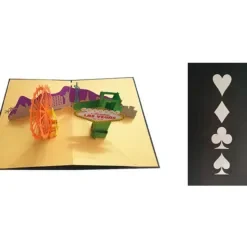 ORIGAMI Ευχετήρια Κάρτα 3D Las Vegas ORSU4296