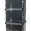 Πλαστική Παπουτσοθήκη με 6 Ράφια Μαύρο 40x31x92cm 00012264