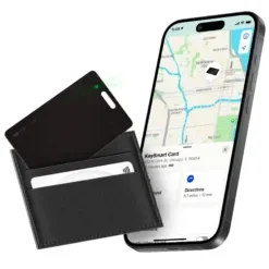 KEY SMART SmartCard Επαναφορτιζόμενο Tracker σε Σχήμα Κάρτας Συμβατό με Apple Find My Network Μαύρο KS500-BLK