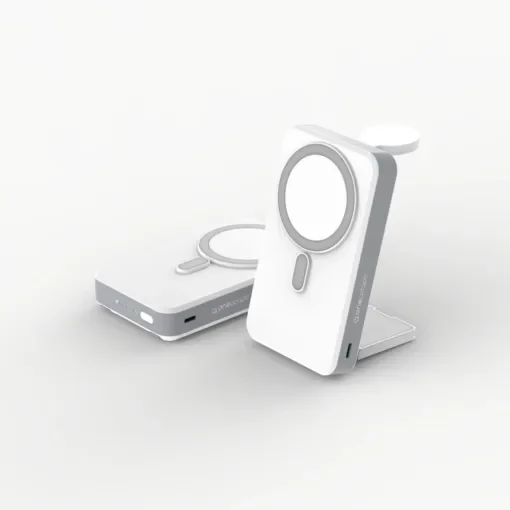 OneAdaptr OneGo Σταθμός Ασύρματης Φόρτισης 5σε1 MagSafe 15W / Powerbank 10000mAh Λευκό OG-B10WH