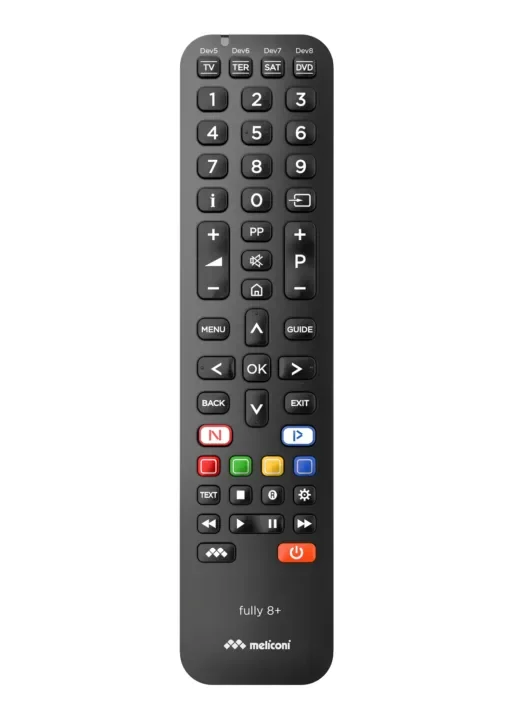 Meliconi Universal Τηλεχειριστήριο 8in1 για CD-DVD Players