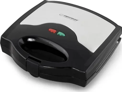 Esperanza Muffuletta Τοστιέρα-Βαφλιέρα 2 Θέσεων 700W Ατσάλι-Μαύρο EKT005