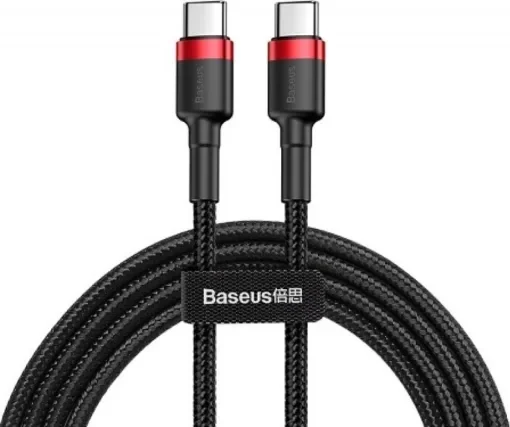 Baseus Cafule Braided USB 3.2 Cable USB-C male - USB-C male Μαύρο 2m (CATKLF-H91)