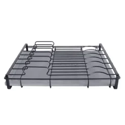 Moonstone Στεγνωτήρας Νεροχύτη από Διατομίτη ILUKA 8x30x39.5cm Σκούρο Γκρι/Μαύρο MOO-EGOUT-ILUKA-BK