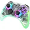 Deltaco Gaming Ασύρματο Χειριστήριο για Nintendo Switch RGB Διάφανο GAM-149-T