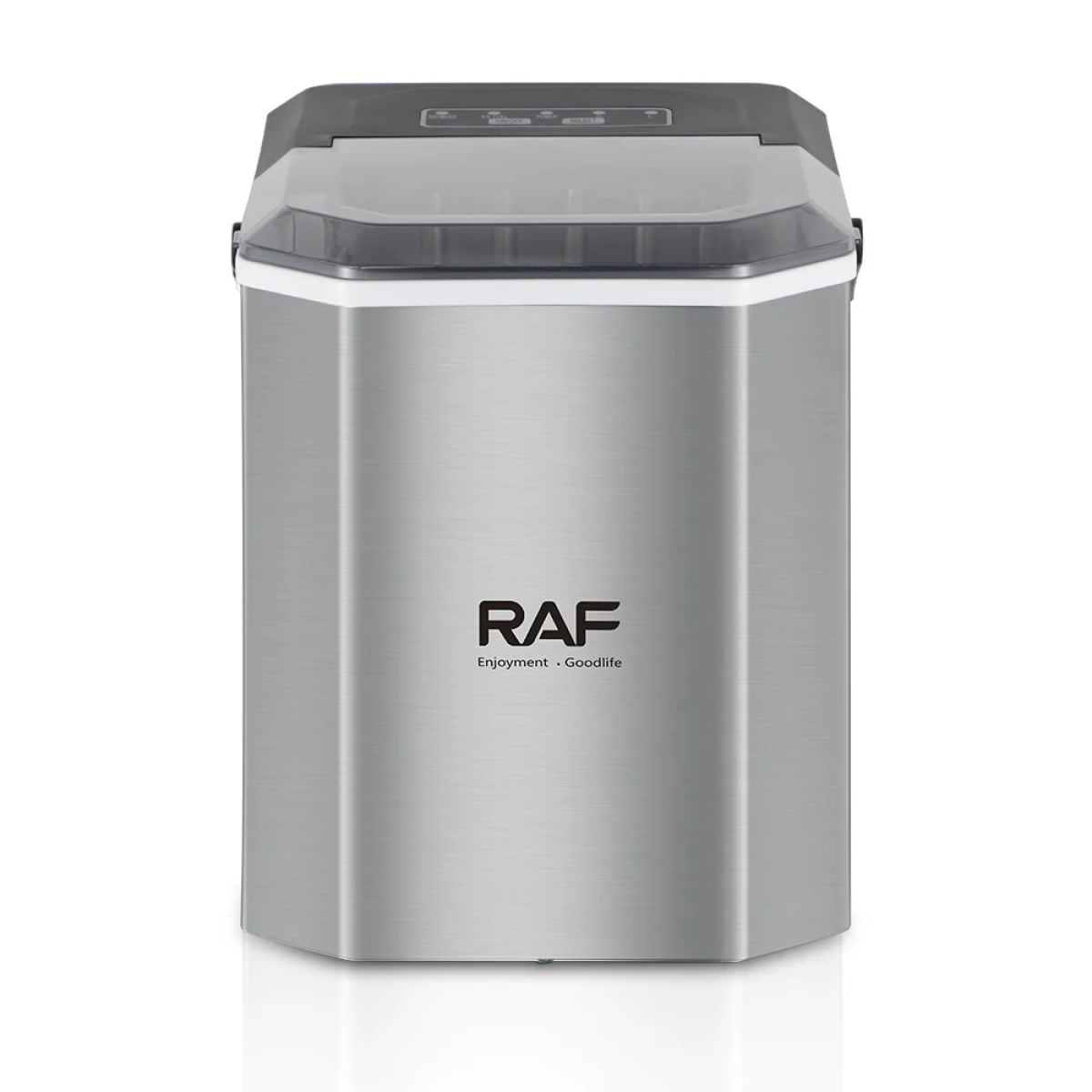 Παγομηχανή RAF R.0300 Επιτραπέζια, 95W, Ρυθμιζόμενο Μέγεθος Παγοκύβων - Ασημί