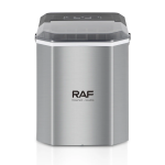 Παγομηχανή RAF R.0300 Επιτραπέζια, 95W, Ρυθμιζόμενο Μέγεθος Παγοκύβων - Ασημί