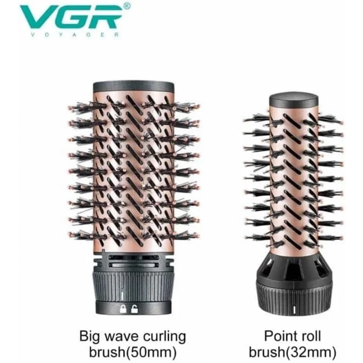 VGR V-498 Συσκευή Στυλιζαρίσματος Μαλλιών 2-σε-1 | Πιστολάκι, Βούρτσα και Ισιωτική Μαλλιών