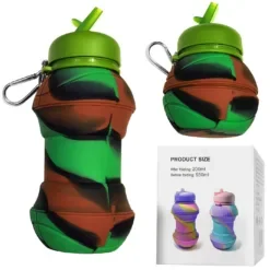 Παγούρι Σιλικόνης Πτυσσόμενο Μπάλα 550ml Homie 1002172