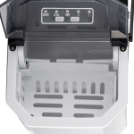 Παγομηχανή RAF R.0300 Επιτραπέζια, 95W, Ρυθμιζόμενο Μέγεθος Παγοκύβων - Ασημί
