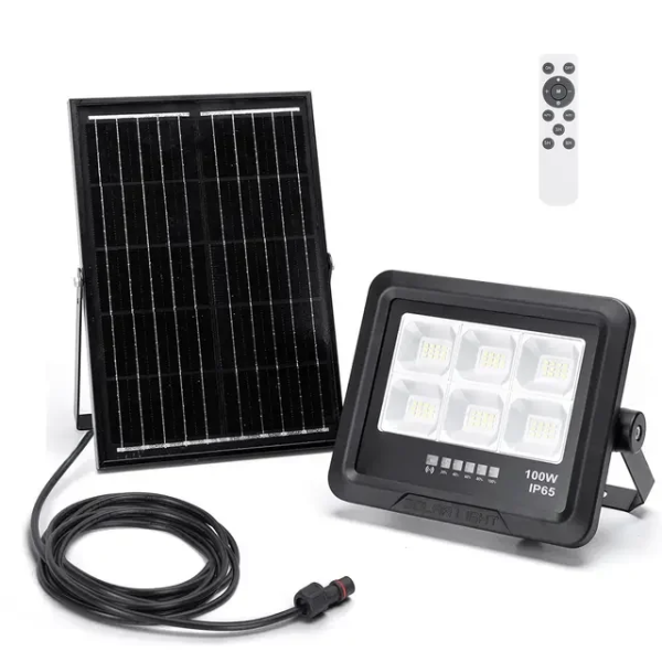 Aδιάβροχος Ηλιακός Προβολέας LED με Πάνελ 100W Aigostar