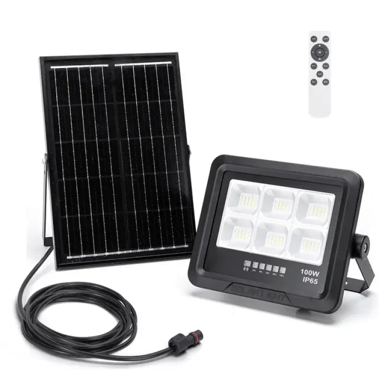 Aδιάβροχος Ηλιακός Προβολέας LED με Πάνελ 100W Aigostar