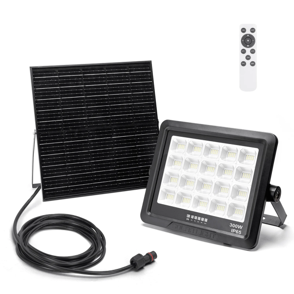 Aδιάβροχος Ηλιακός Προβολέας LED με Πάνελ 300W Aigostar