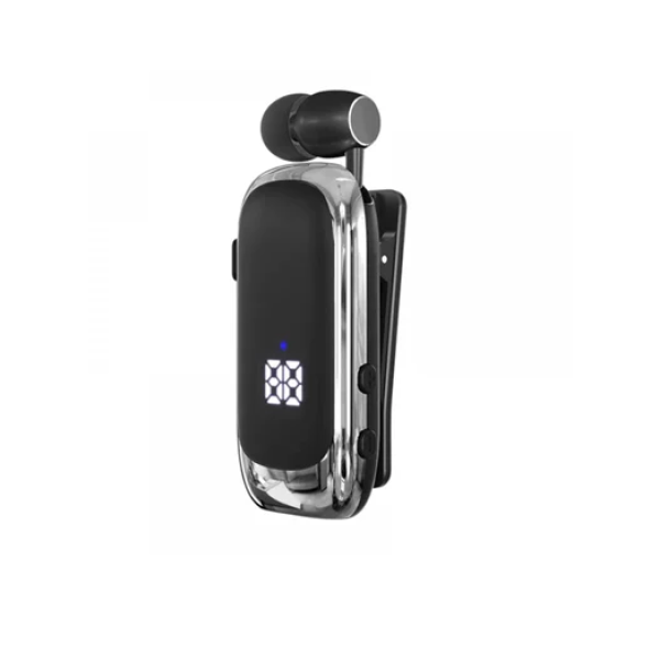 Ακουστικό πέτου Bluetooth Handsfree K88 - ασημί