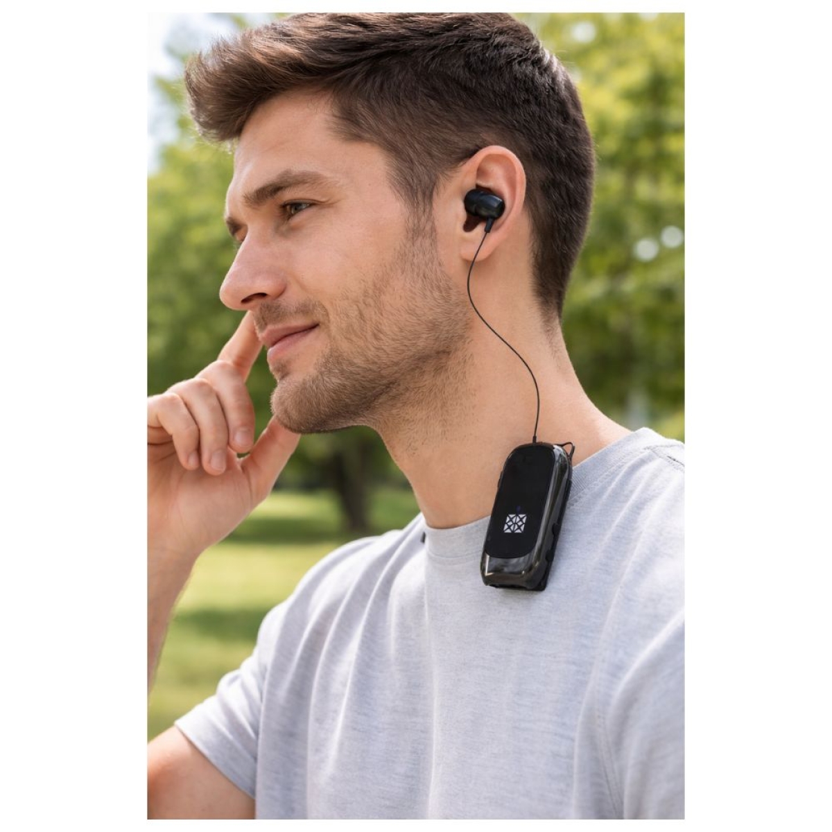 Ακουστικό πέτου Bluetooth Handsfree K88 - μαύρο