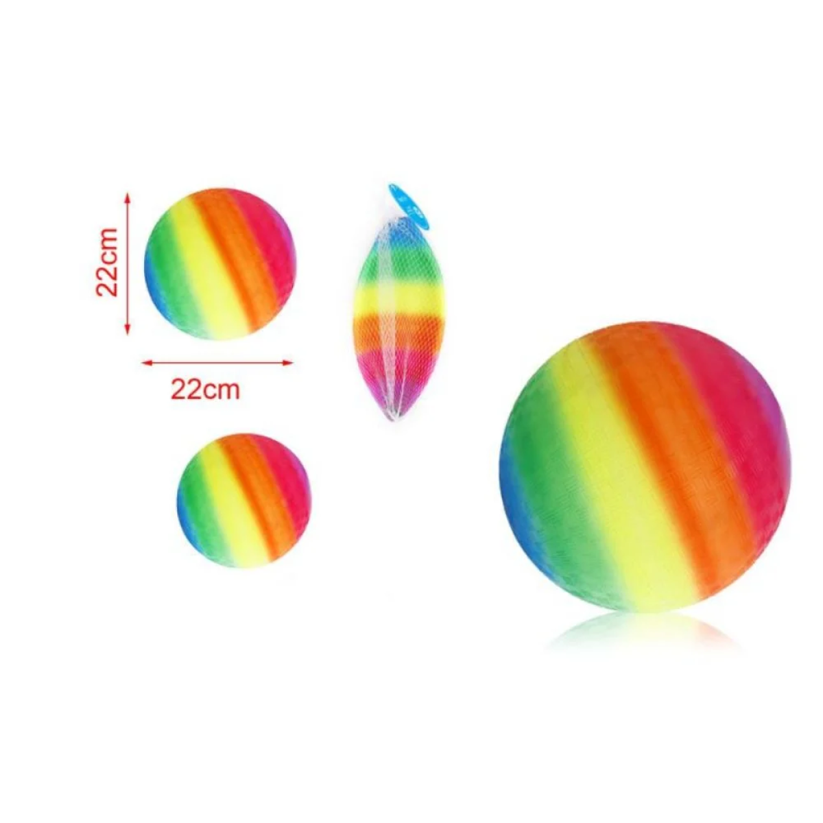 Μπάλα PVC 22cm Rainbow 2904072