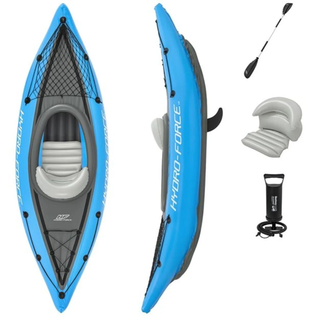 Bestway Φουσκωτό Kayak Θαλάσσης 1 Ατόμου 275 x 81 εκ. Μπλε 65115