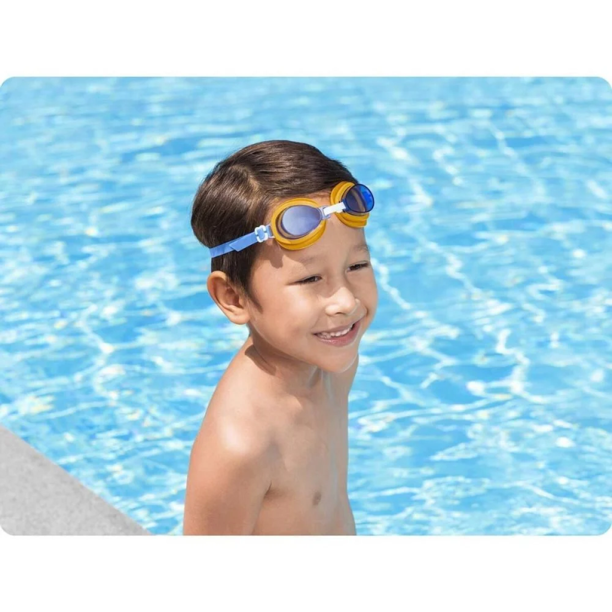 Bestway Γυαλάκια Κολύμβησης Aqua Burst Essential Μπλε/Πορτοκαλί (21002)