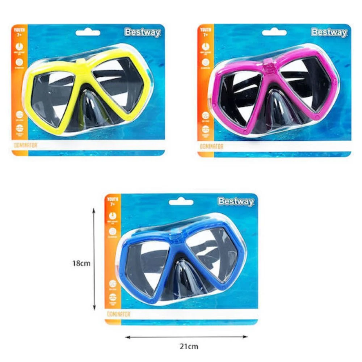Bestway Μάσκα Θαλάσσης 22040 Μωβ