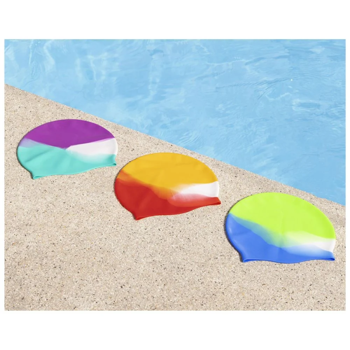 Bestway Σκουφάκι Κολύμβησης LIL'COLOR WAVE 26049, Πράσινο-Μπλε