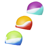 Bestway Σκουφάκι Κολύμβησης LIL'COLOR WAVE 26049, Κόκκινο-Κίτρινο
