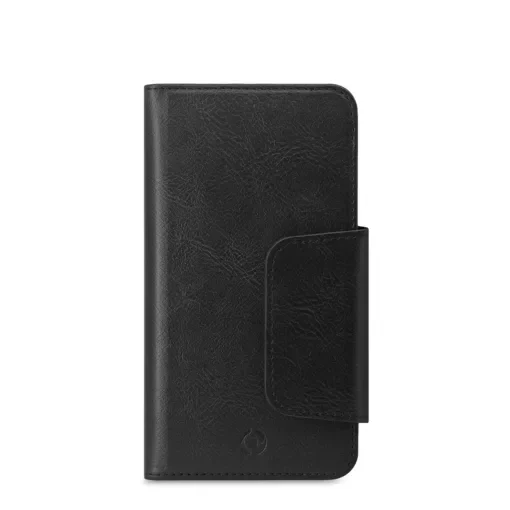Celly Θήκη Wallet Duomo με Μαγνήτη για Smartphone έως 5.8" Μαυρη DUOMOXLBK