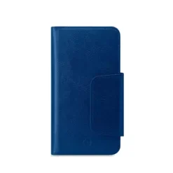 Celly Θήκη Wallet Duomo με Μαγνήτη για Smartphone έως 5.8" Μπλε DUOMOXLBL