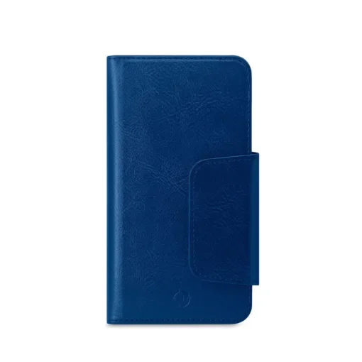 Celly Θήκη Wallet Duomo με Μαγνήτη για Smartphone έως 5.8" Μπλε DUOMOXLBL