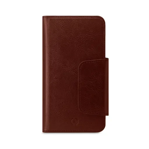 Celly Θήκη Wallet Duomo με Μαγνήτη για Smartphone έως 6.5" Καφέ DUOMOXXLBR
