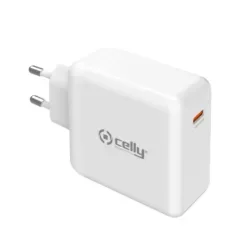 Celly Φορτιστής Τοίχου GaN 65W Type-C Λευκός TC1C65WGANWH