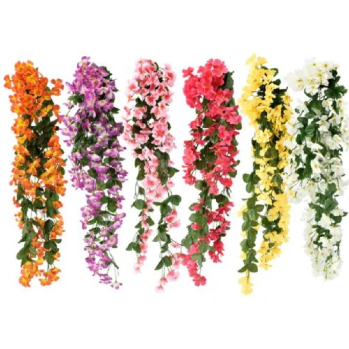 Διακοσμητικό Kρεμαστό Τεχνητό Λουλούδι 65cm 84958 Πορτοκαλί